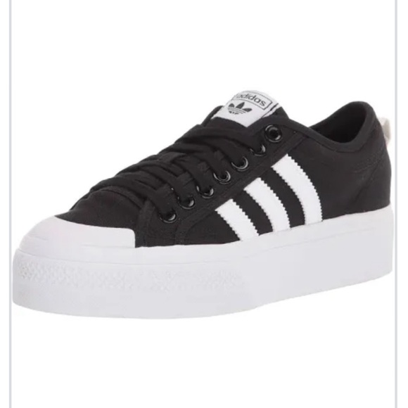adidas Shoes - Adidas nizza, black and white shoes